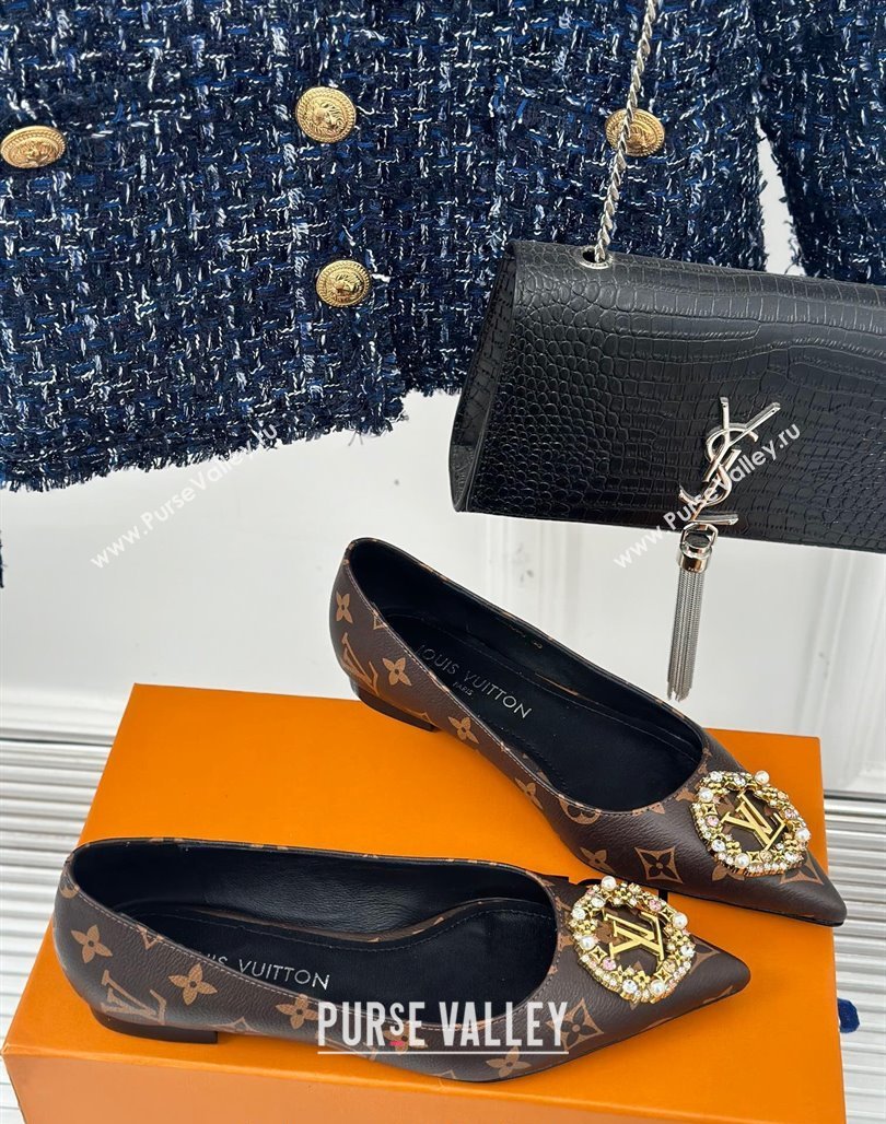 Louis Vuitton Met Ballerinas Flat 1.5cm in Monogram Canvas 2024 LV Night (MD-240226128)