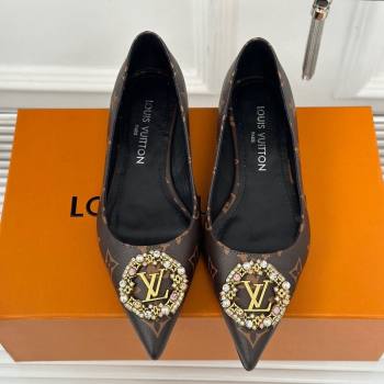 Louis Vuitton Met Ballerinas Flat 1.5cm in Monogram Canvas 2024 LV Night (MD-240226128)
