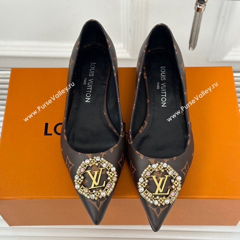 Louis Vuitton Met Ballerinas Flat 1.5cm in Monogram Canvas 2024 LV Night (MD-240226128)