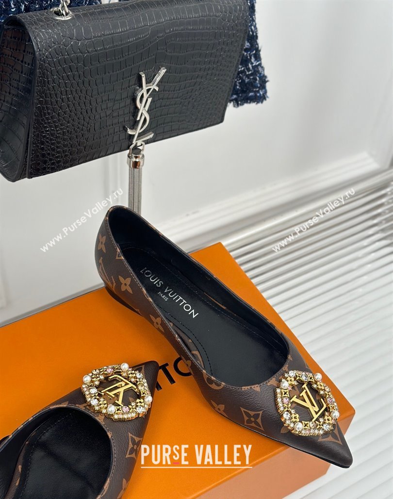 Louis Vuitton Met Ballerinas Flat 1.5cm in Monogram Canvas 2024 LV Night (MD-240226128)