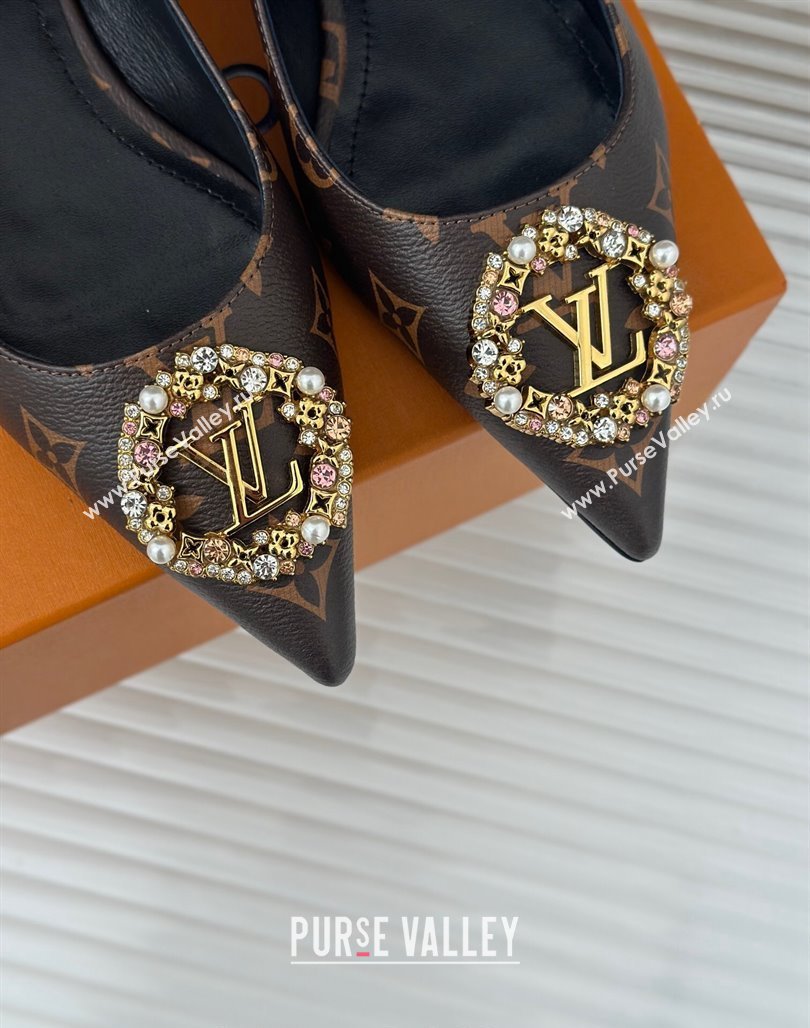 Louis Vuitton Met Ballerinas Flat 1.5cm in Monogram Canvas 2024 LV Night (MD-240226128)