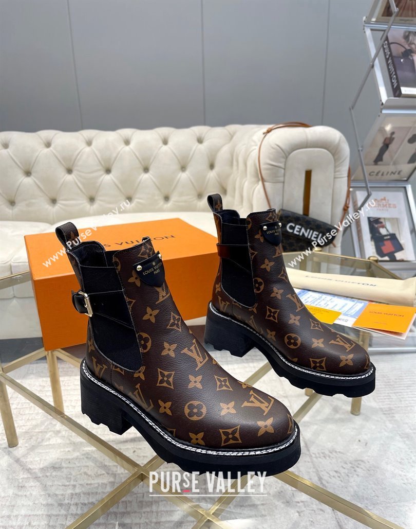 Louis Vuitton LV Beaubourg Ankle Boots in Monogram Canvas 2024 0226 (MD-240226145)