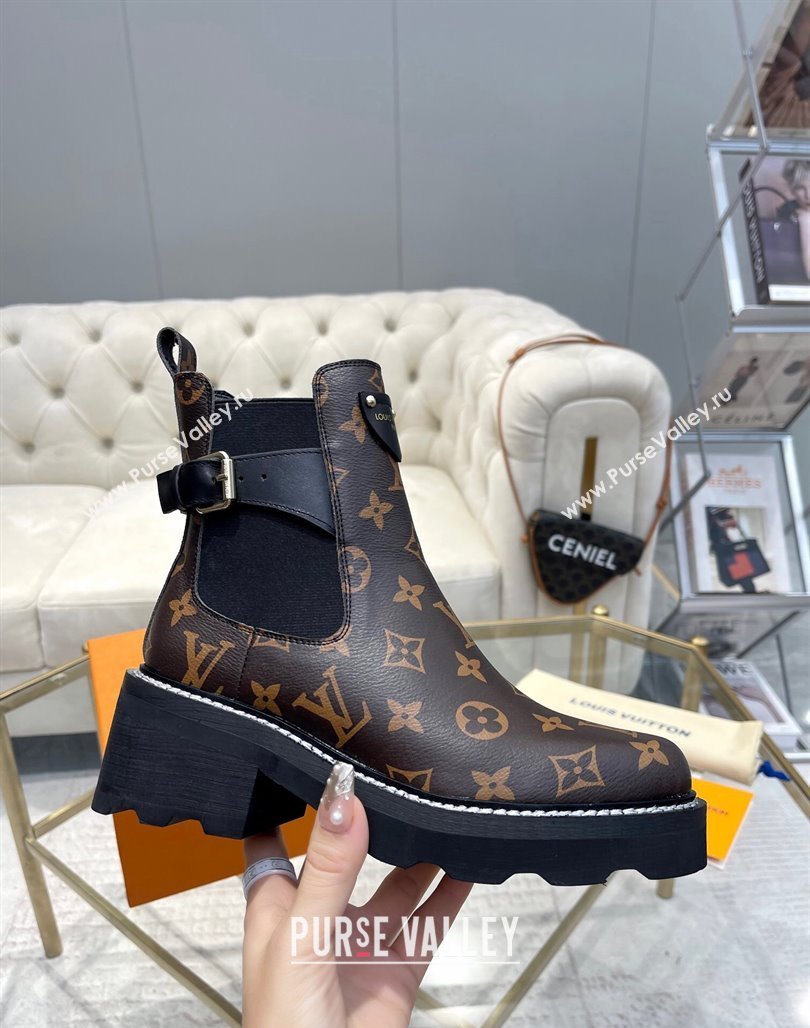 Louis Vuitton LV Beaubourg Ankle Boots in Monogram Canvas 2024 0226 (MD-240226145)
