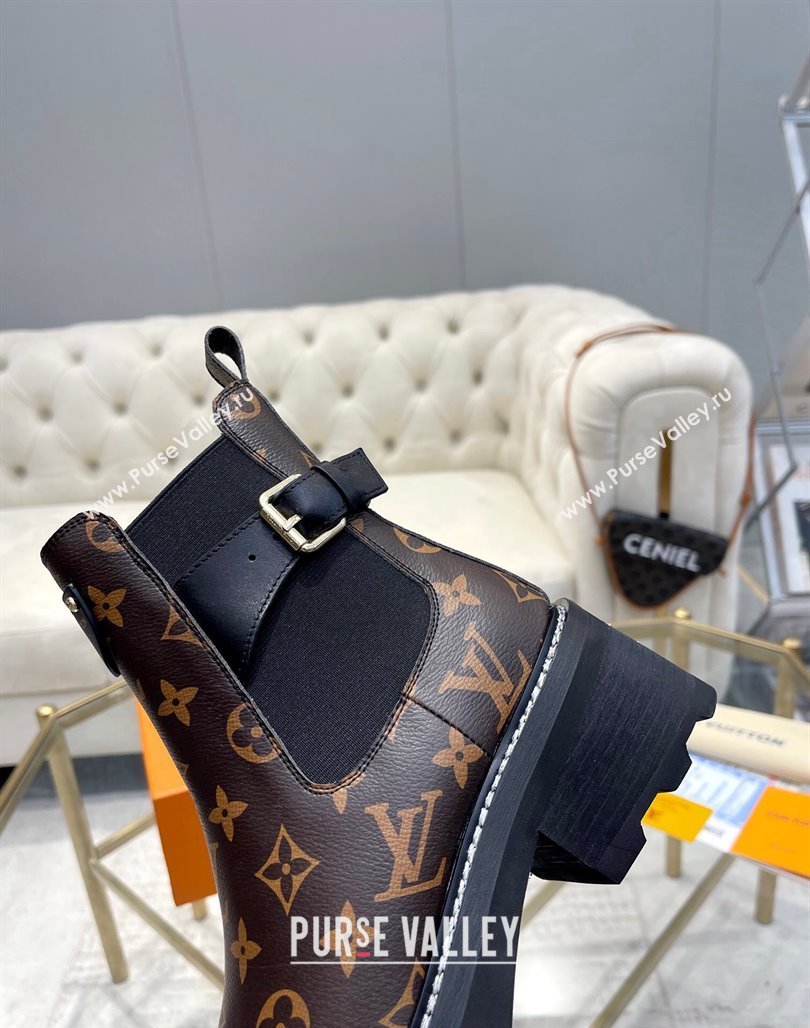 Louis Vuitton LV Beaubourg Ankle Boots in Monogram Canvas 2024 0226 (MD-240226145)