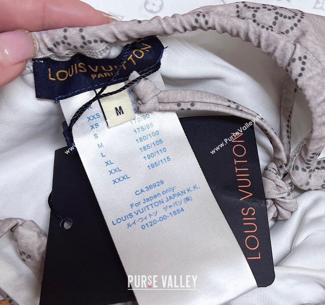 Louis Vuitton Two Pieces Swimwear Light Grey/White 2024 0306 (XMN-240306058)