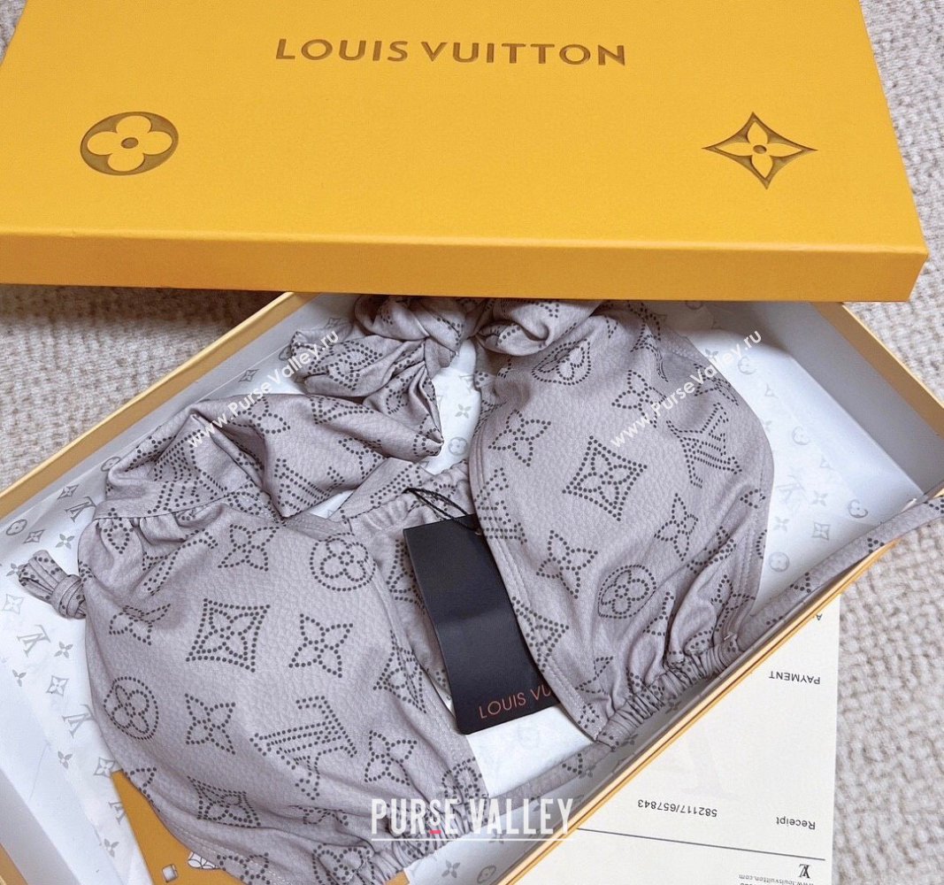 Louis Vuitton Two Pieces Swimwear Light Grey/White 2024 0306 (XMN-240306058)