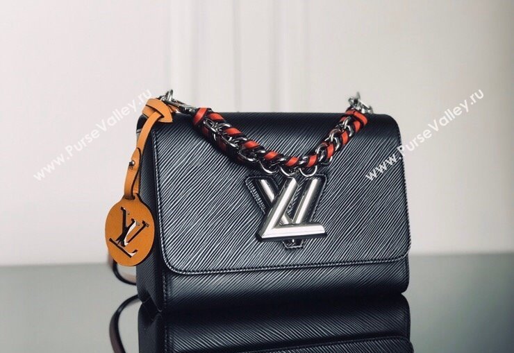 Louis Vuitton Twist MM Bag in Epi Leather M52504 Black 2024 (SSZ-240311090)