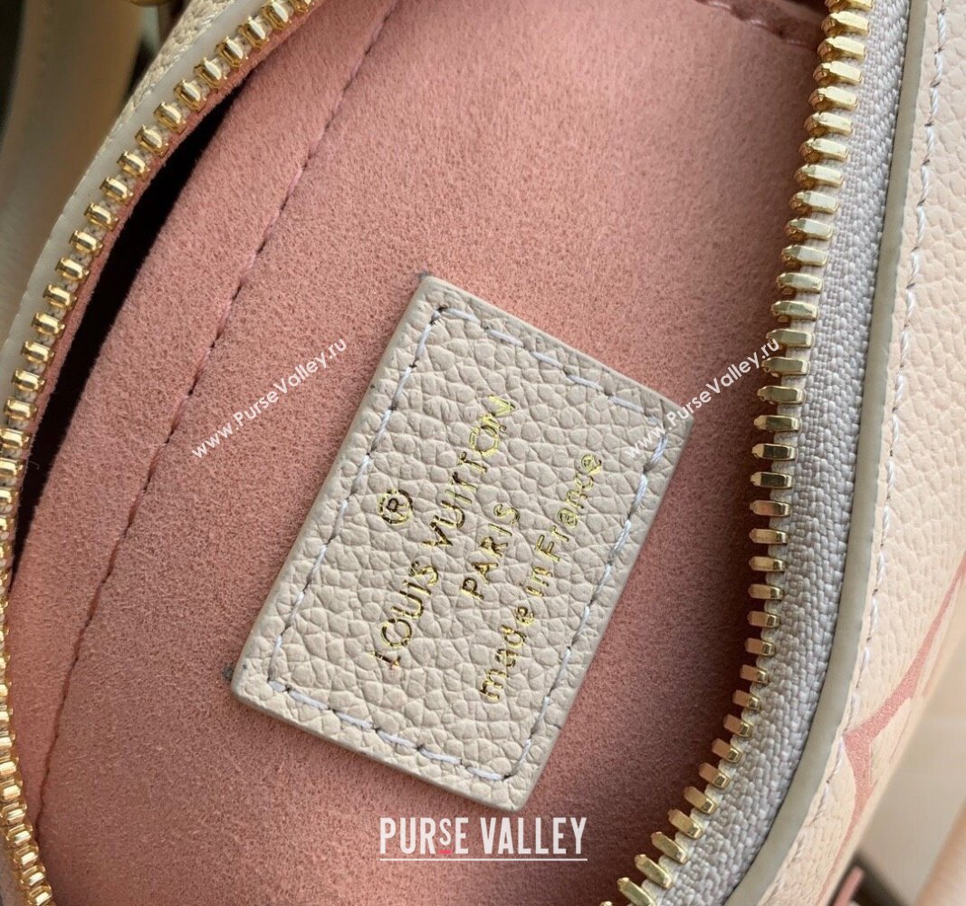 Louis Vuitton Speedy Bandouliere 20 Bag in Bicolor Empreinte Monogram Leather M46397 Beige/Pink 2024 (KI-240311097)