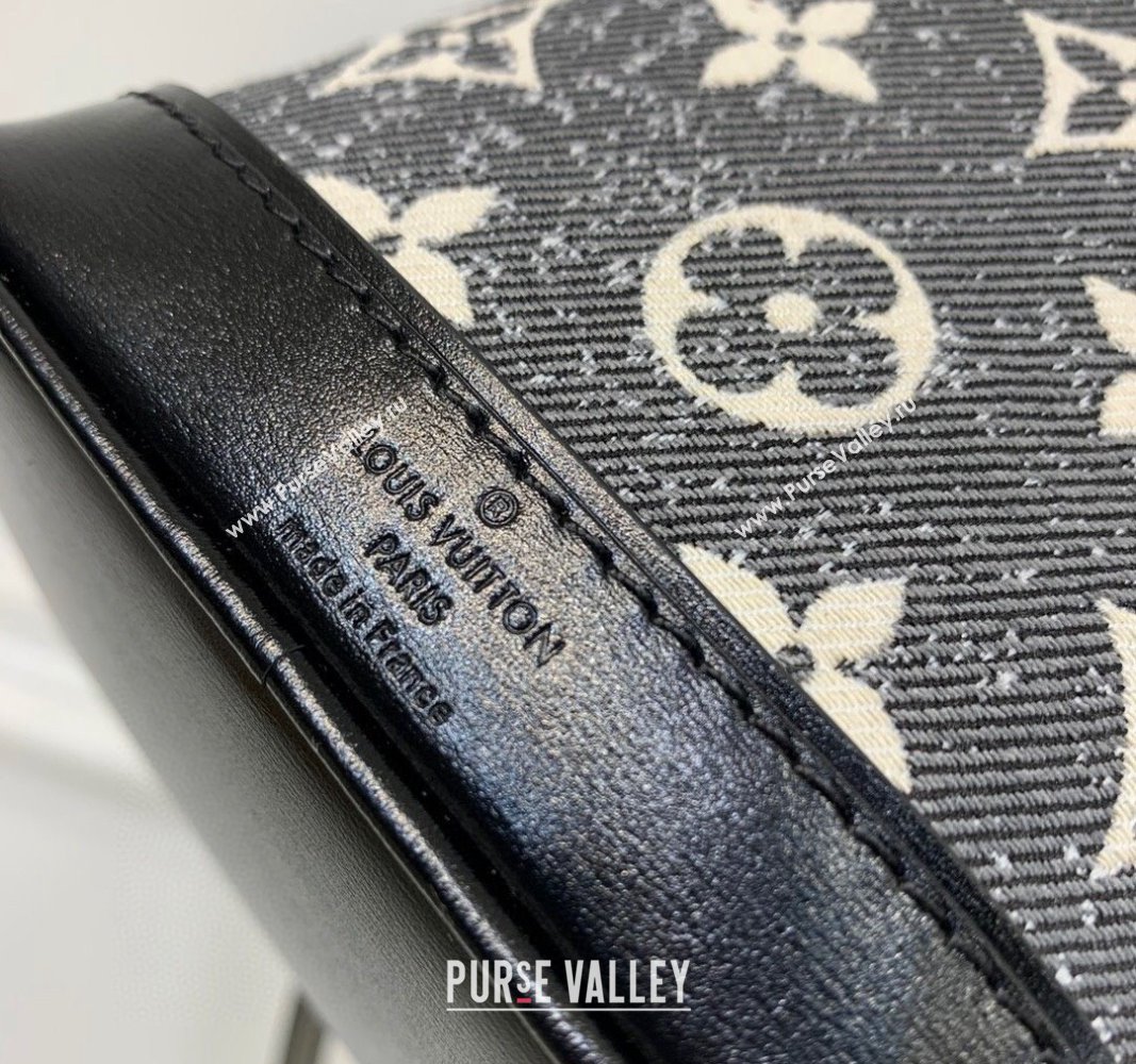 Louis Vuitton Nano Noe Bucket Bag in Black Faded Denim Jacquard M46449 2024 (KI-240311100)