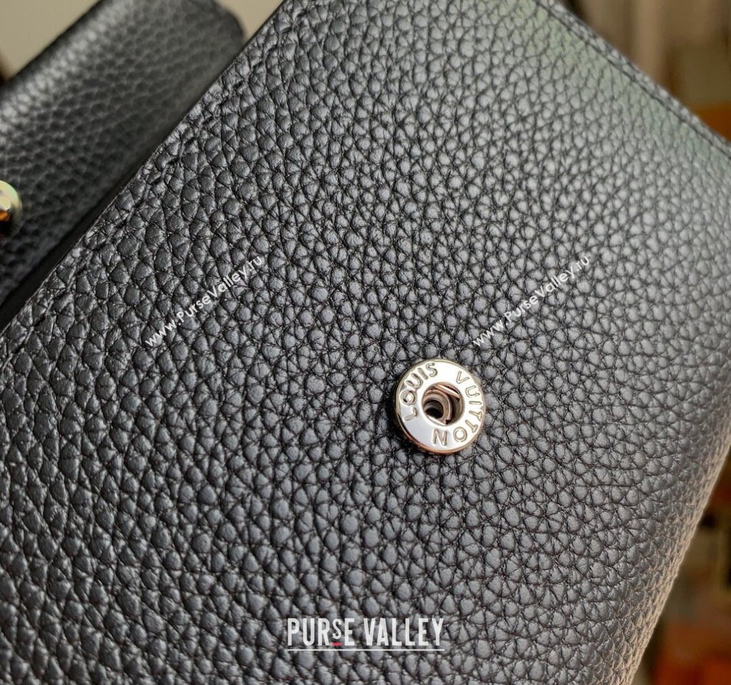 Louis Vuitton Slender Pilot Wallet M81740 in LV Aerogram Leather Black 2024 (KI-240311101)