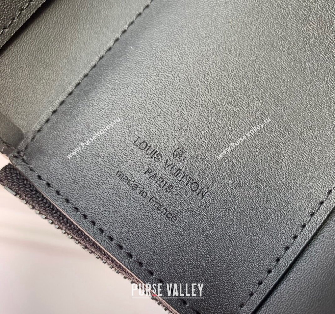 Louis Vuitton Slender Pilot Wallet M81740 in LV Aerogram Leather Black 2024 (KI-240311101)
