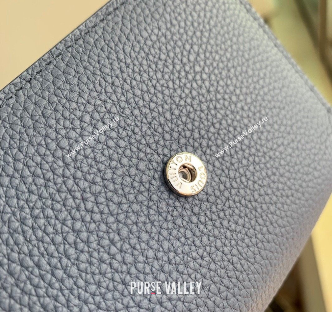 Louis Vuitton Slender Pilot Wallet M81740 in LV Aerogram Leather Dark Blue 2024 (KI-240311102)