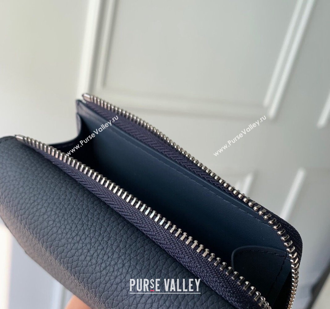 Louis Vuitton Slender Pilot Wallet M81740 in LV Aerogram Leather Dark Blue 2024 (KI-240311102)