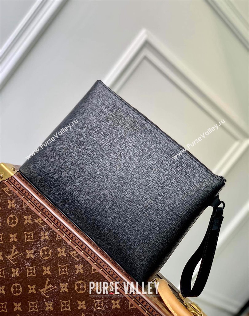 Louis Vuitton Takeoff Pouch in Cowhide Leather M69837 Black 2023 (KI-240311106)