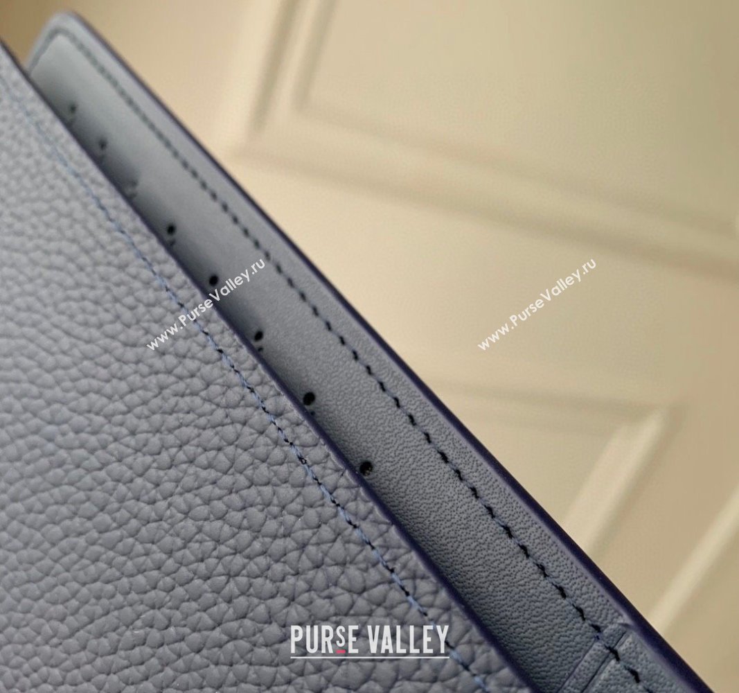 Louis Vuitton Brazza Wallet in Grained Leather M69980 Dark Blue 2024 (KI-240311114)
