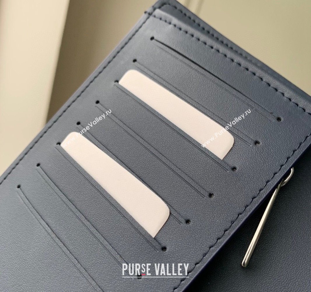 Louis Vuitton Brazza Wallet in Grained Leather M69980 Dark Blue 2024 (KI-240311114)