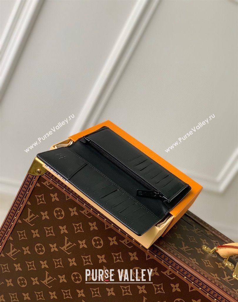 Louis Vuitton Brazza Wallet in Grained Leather M69980 Black 2024 (KI-240311115)