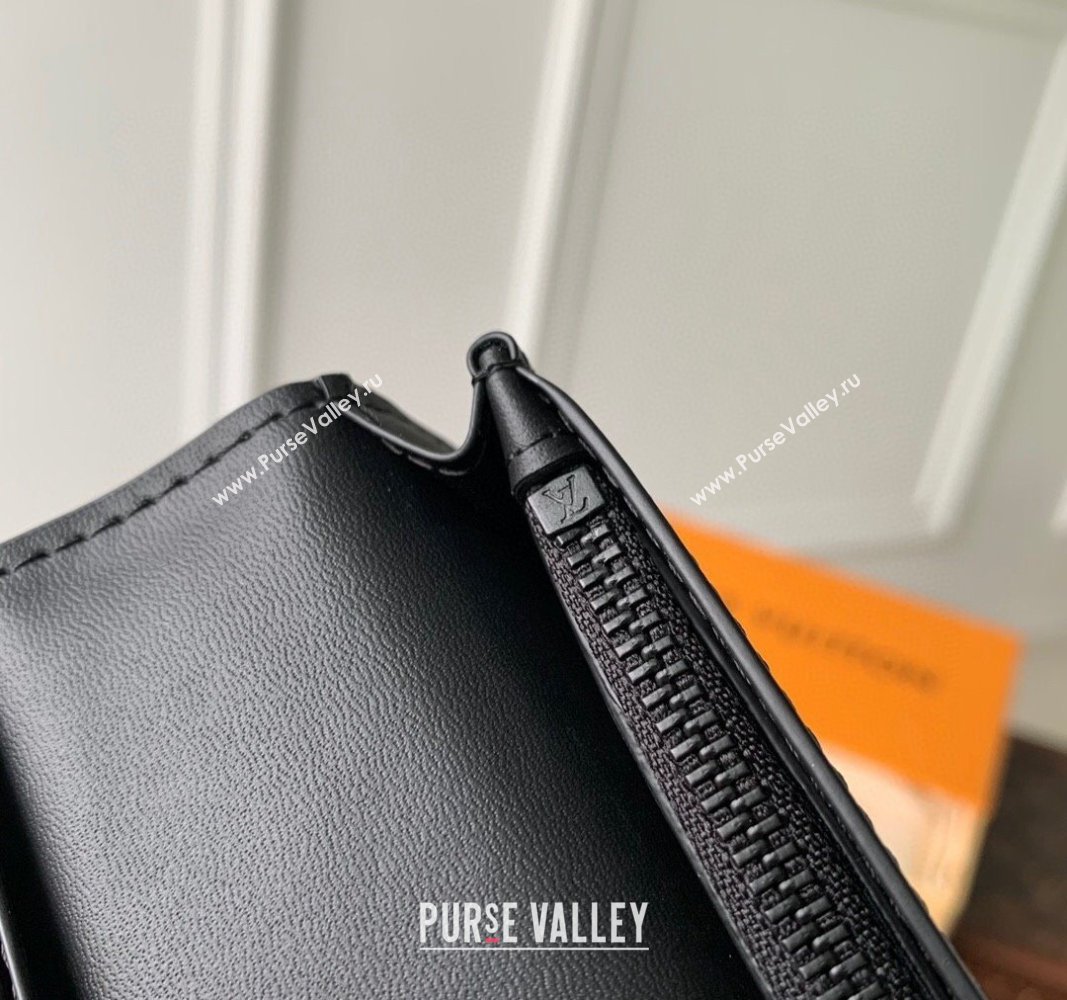 Louis Vuitton Brazza Wallet in Grained Leather M69980 Black 2024 (KI-240311115)