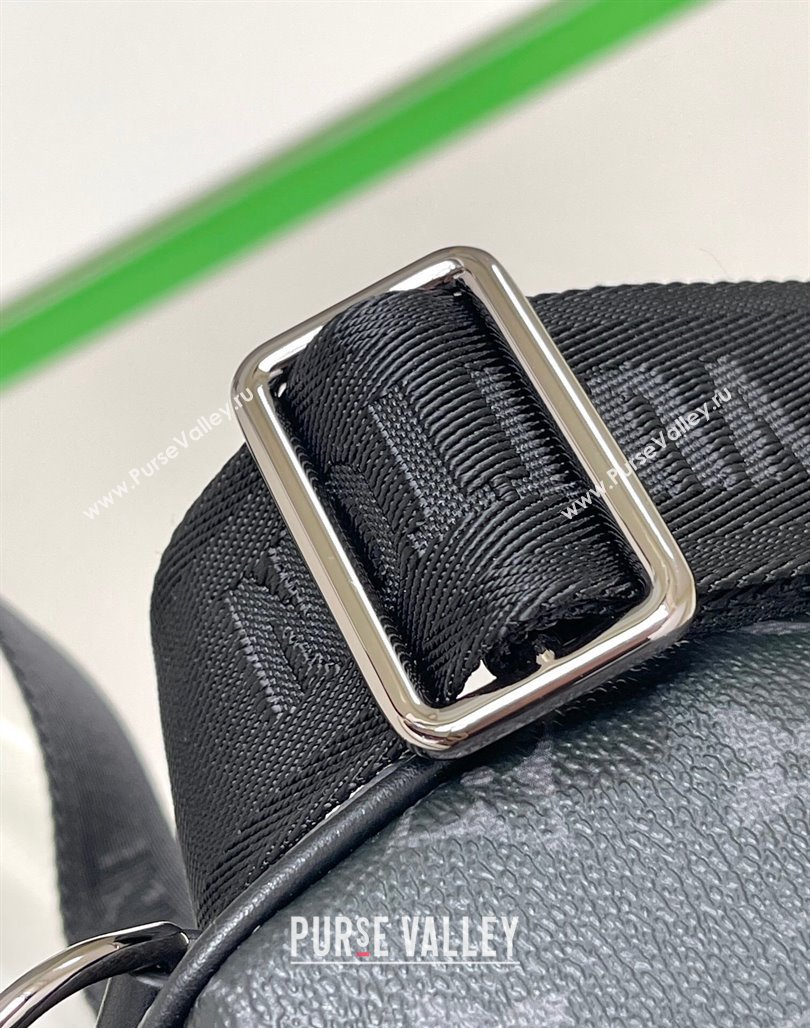 Louis Vuitton Mens Keepall Bandouliere 25 Bag in Monogram Eclipse Reverse Canvas M46271 2024 (KI-240311117)