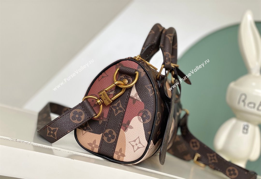 Louis Vuitton Keepall Bandouliere 25 Bag in FACE Monogram Canvas M46678 Brown 2024 (KI-240311118)