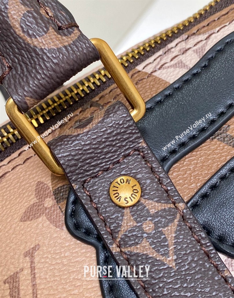 Louis Vuitton Keepall Bandouliere 25 Bag in FACE Monogram Canvas M46678 Brown 2024 (KI-240311118)