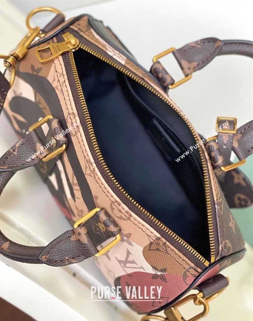 Louis Vuitton Keepall Bandouliere 25 Bag in FACE Monogram Canvas M46678 Brown 2024 (KI-240311118)