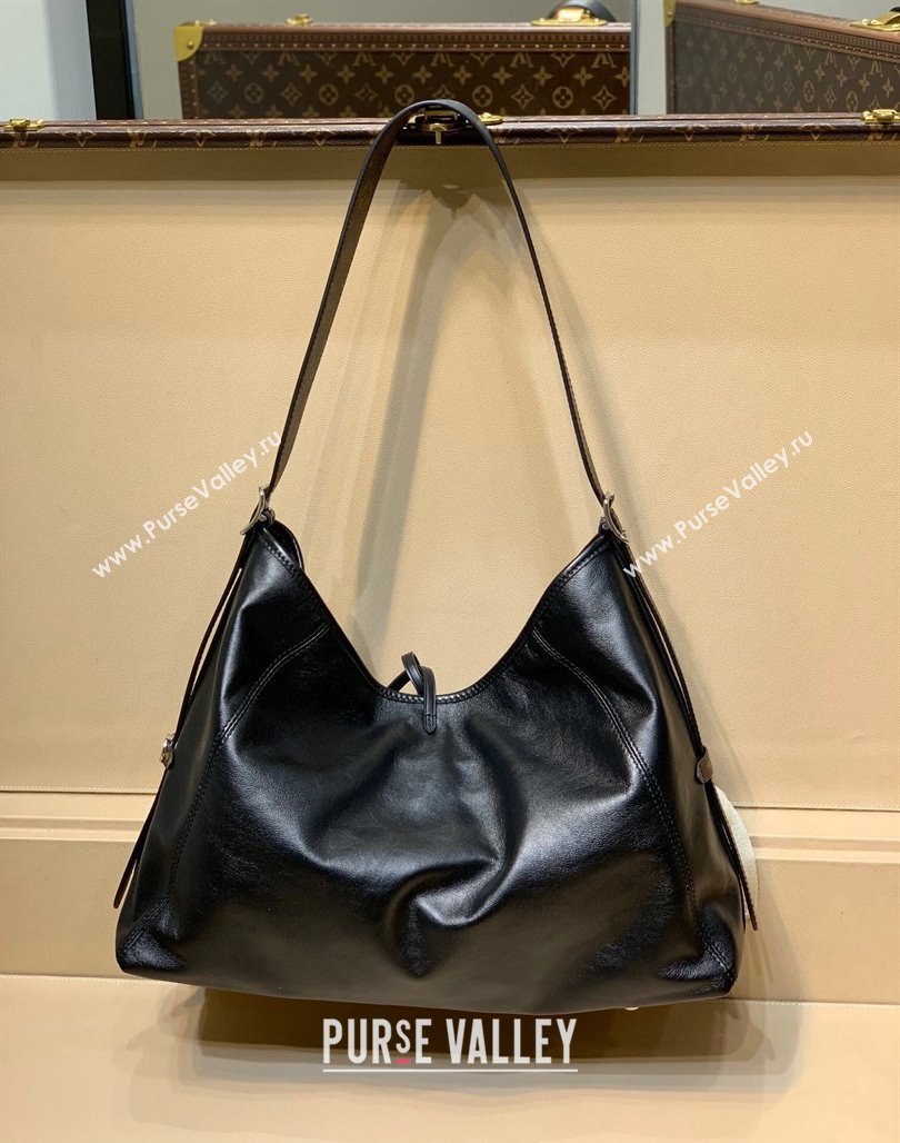 Louis Vuitton CarryAll Dark MM bag in Black Lambskin M25143 2024 Pre-Order Now 2024 (KI-240311120)