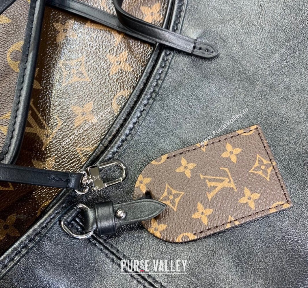 Louis Vuitton CarryAll Dark MM bag in Black Lambskin M25143 2024 Pre-Order Now 2024 (KI-240311120)