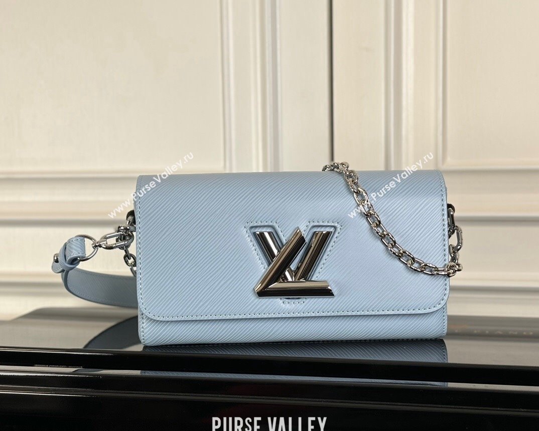 Louis Vuitton Twist West Bag in Epi Leather M24566 Candy Blue 2024 (KI-240311092)