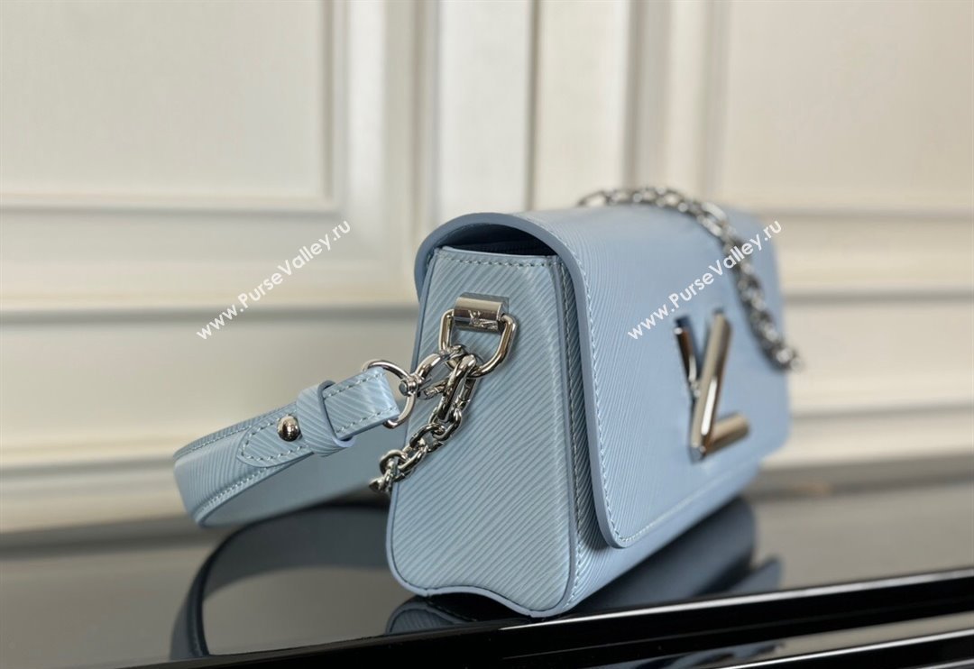 Louis Vuitton Twist West Bag in Epi Leather M24566 Candy Blue 2024 (KI-240311092)