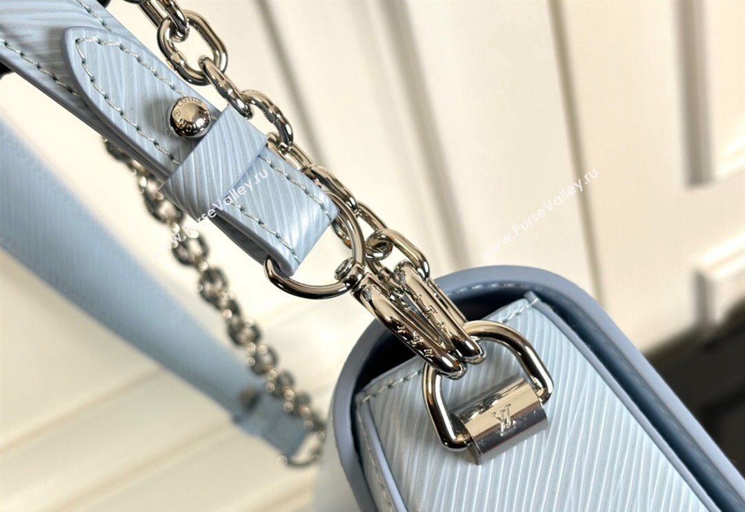 Louis Vuitton Twist West Bag in Epi Leather M24566 Candy Blue 2024 (KI-240311092)