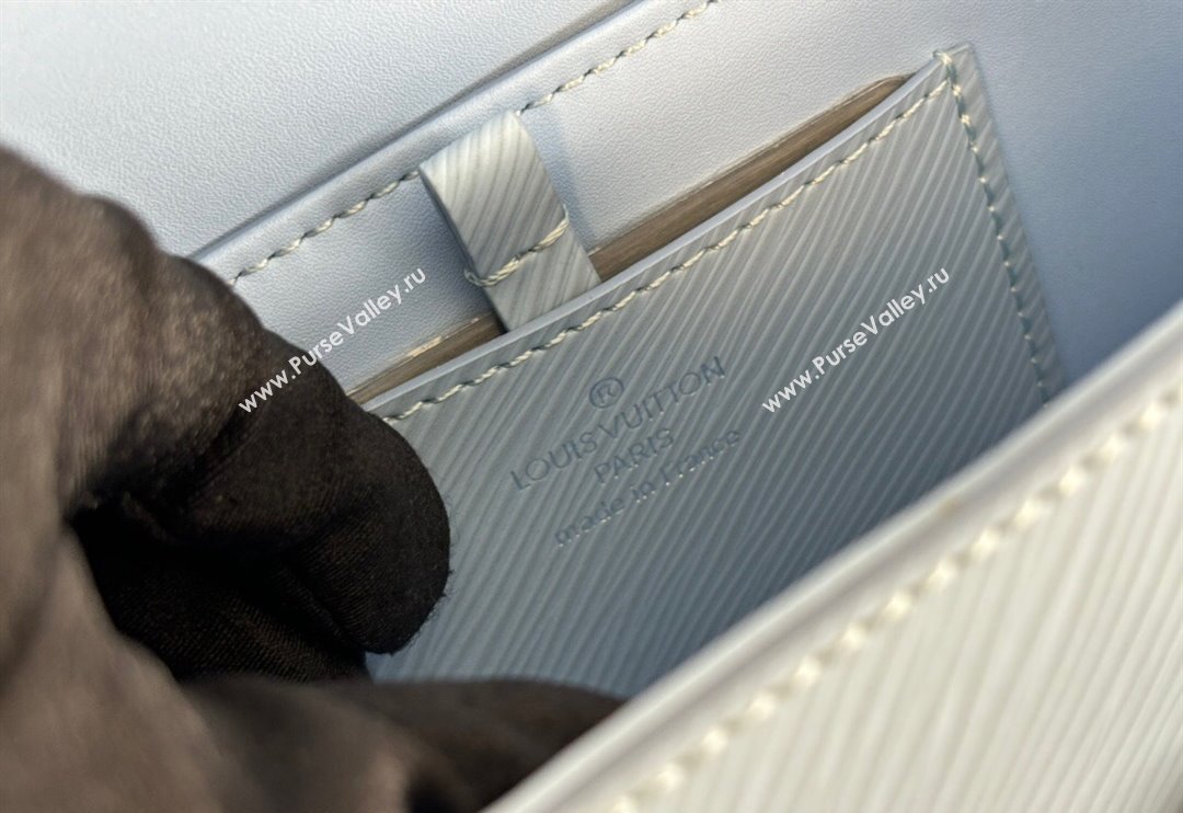 Louis Vuitton Twist West Bag in Epi Leather M24566 Candy Blue 2024 (KI-240311092)