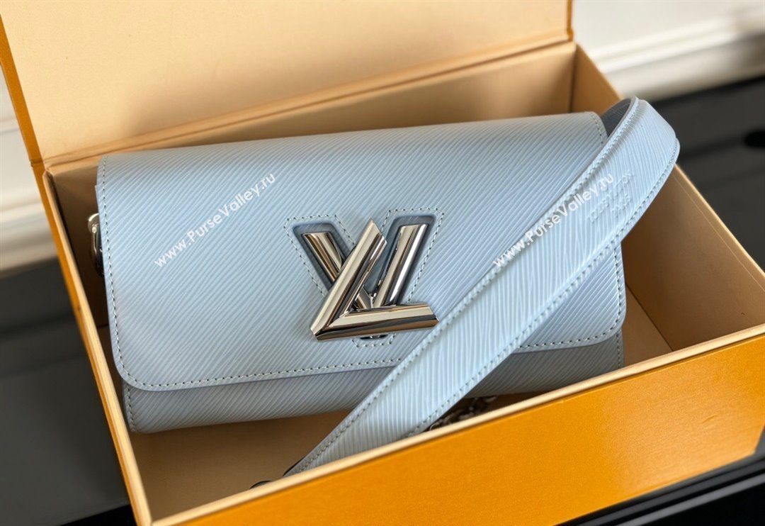 Louis Vuitton Twist West Bag in Epi Leather M24566 Candy Blue 2024 (KI-240311092)