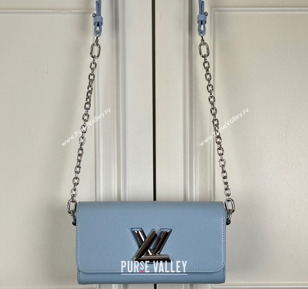 Louis Vuitton Twist West Bag in Epi Leather M24566 Candy Blue 2024 (KI-240311092)