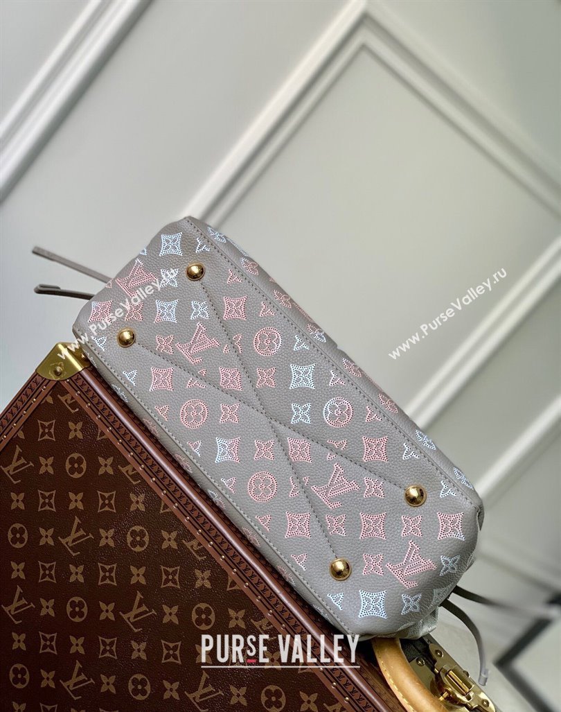 Louis Vuitton Bella Tote Bag in Mahina Perforated Calfskin M23395 Grey 2024 (KI-240413040)