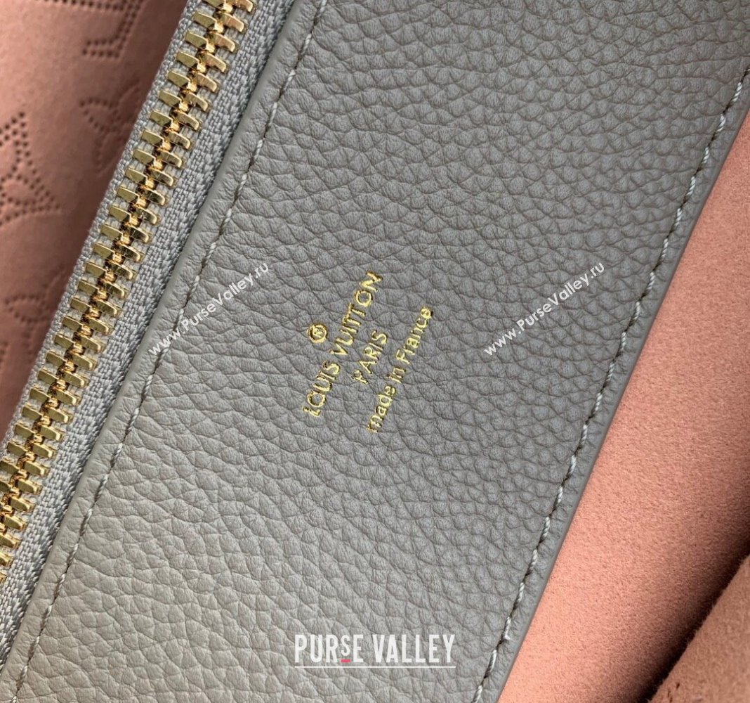 Louis Vuitton Bella Tote Bag in Mahina Perforated Calfskin M23395 Grey 2024 (KI-240413040)