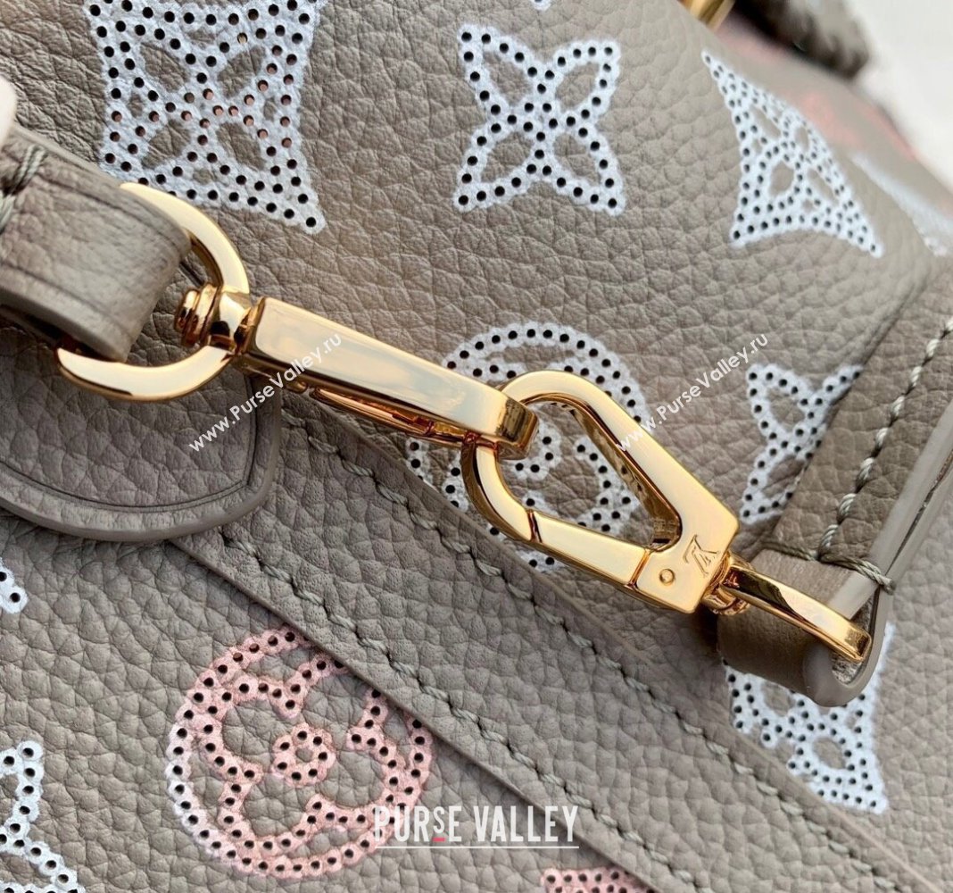 Louis Vuitton Blossom PM Tote Bag in Mahina Perforated Calfskin M23758 Grey 2024 (KI-240413041)