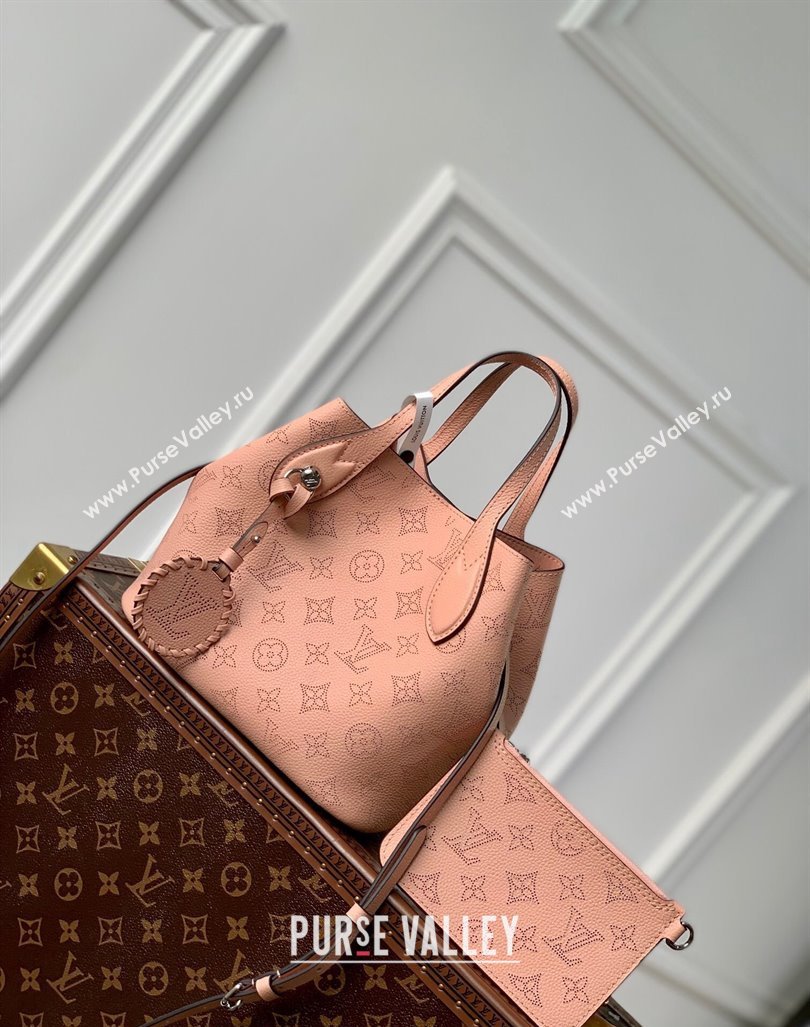 Louis Vuitton Blossom PM Tote Bag in Mahina Perforated Calfskin M23196 Pink 2024 (KI-240413042)