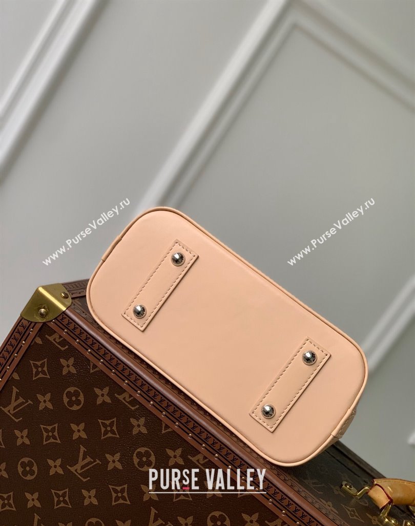 Louis Vuitton Alma BB Bag in Quilted Lambskin withStud M24153 Nude 2024 (KI-240413043)