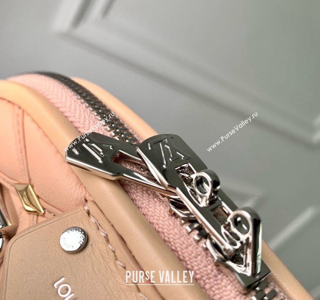 Louis Vuitton Alma BB Bag in Quilted Lambskin withStud M24153 Nude 2024 (KI-240413043)