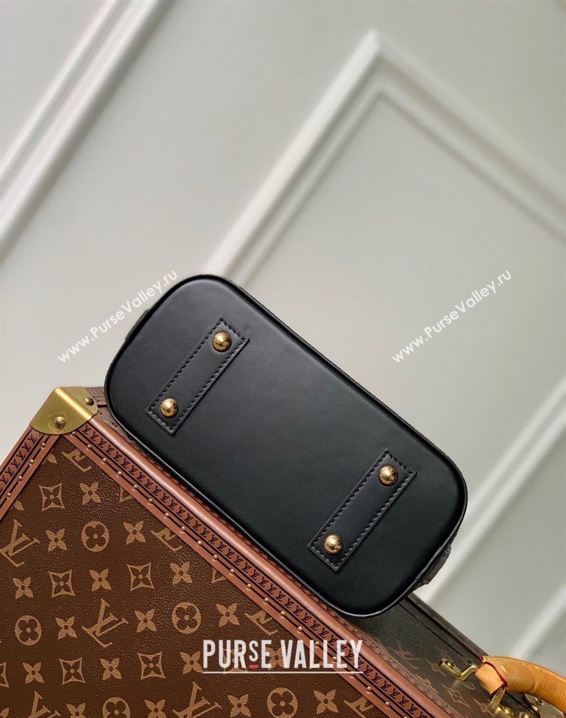 Louis Vuitton Alma BB Bag in Quilted Lambskin withStud M83019 Black 2024 (KI-240413044)