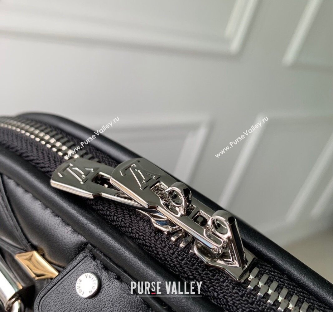 Louis Vuitton Alma BB Bag in Quilted Lambskin withStud M83019 Black 2024 (KI-240413044)