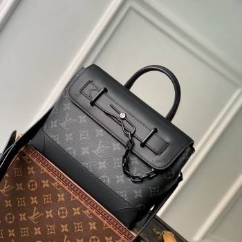Louis Vuitton Mens Steamer PM Messenger bag Monogram Eclipse Canvas M46953 Black 2024 (KI-240413047)