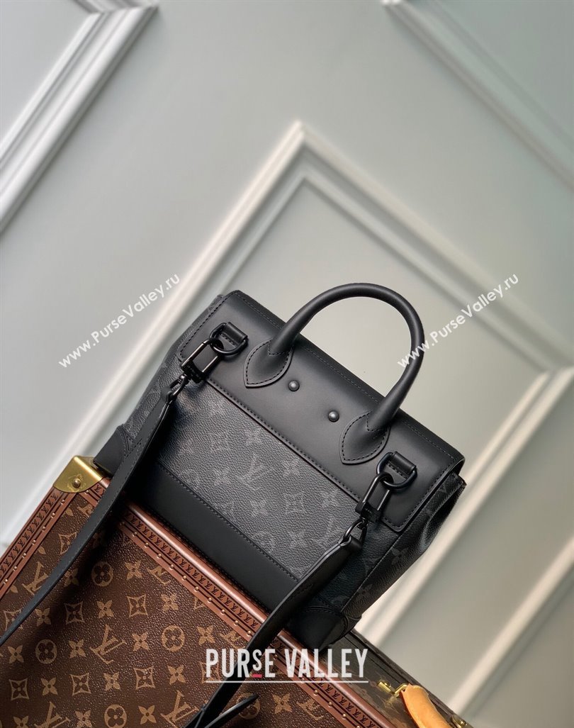 Louis Vuitton Mens Steamer PM Messenger bag Monogram Eclipse Canvas M46953 Black 2024 (KI-240413047)