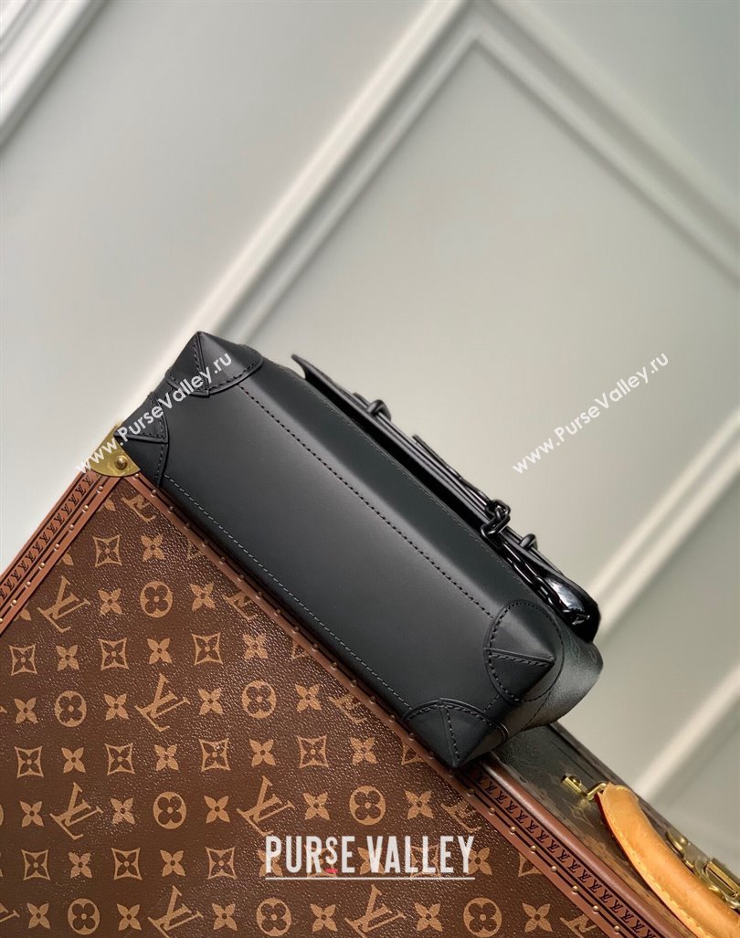 Louis Vuitton Mens Steamer PM Messenger bag Monogram Eclipse Canvas M46953 Black 2024 (KI-240413047)