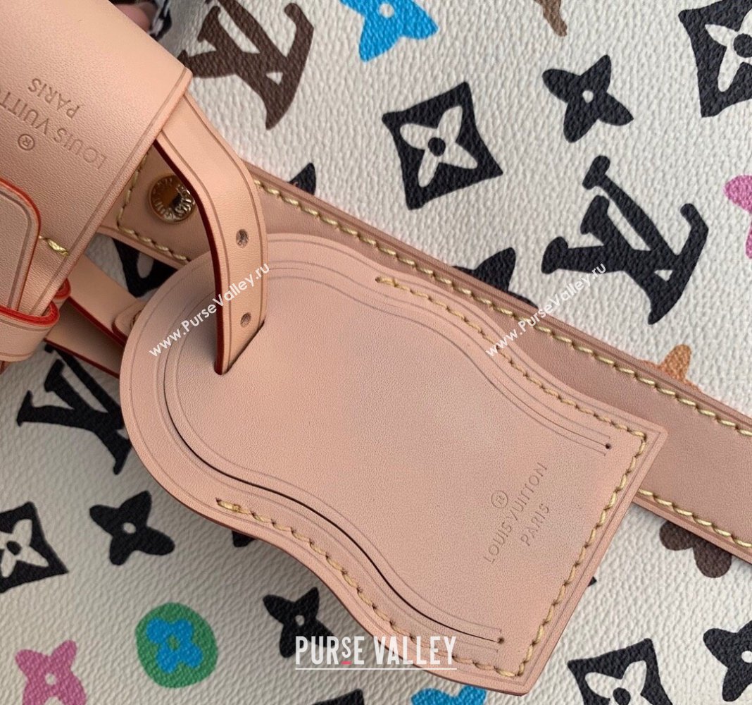 Louis Vuitton Keepall Bandouliere 50 Travel Bag in Monogram Craggy Canvas M24901 Vanilla White 2024 (KI-240412063)