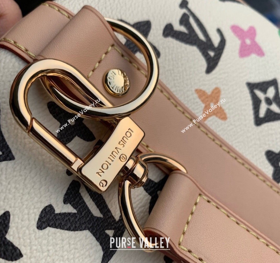 Louis Vuitton Keepall Bandouliere 50 Travel Bag in Monogram Craggy Canvas M24901 Vanilla White 2024 (KI-240412063)