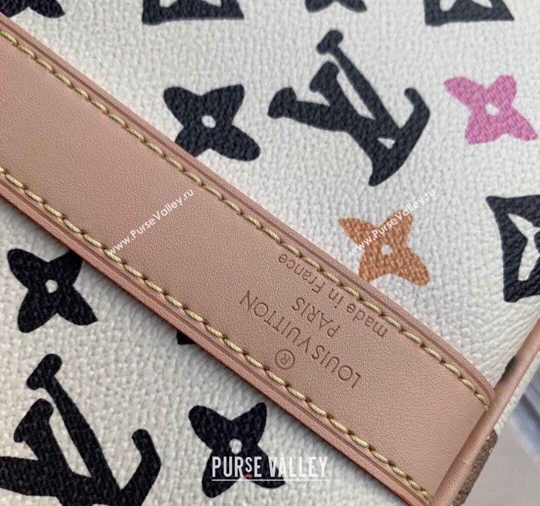 Louis Vuitton Keepall Bandouliere 50 Travel Bag in Monogram Craggy Canvas M24901 Vanilla White 2024 (KI-240412063)