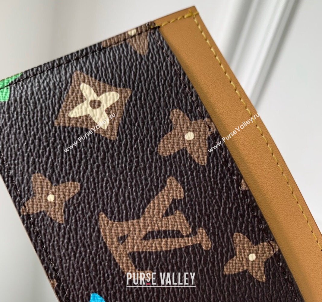 Louis Vuitton Card Holder in Monogram Craggy Canvas M83348 Chocolate Brown 2024 (KI-240412061)