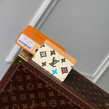 Louis Vuitton Card Holder in Monogram Craggy Canvas M83348 Vanilla White 2024 (KI-240412064)